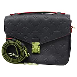 Louis Vuitton-Louis Vuitton Monogram Empreinte Pochette Metis MM M44071-Red