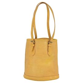 Louis Vuitton-LOUIS VUITTON Epi Bucket PM Shoulder Bag SPO Yellow LV Auth bs19641-Yellow