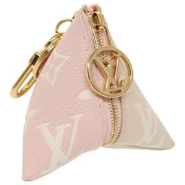 Louis Vuitton-LOUIS VUITTON Monogram Empreinte Berlango Pouch Pink M00669 LV Auth 98558-Pink