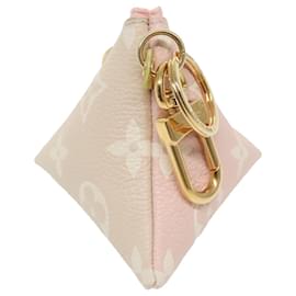 Louis Vuitton-LOUIS VUITTON Monogram Empreinte Berlango Pouch Pink M00669 LV Auth 98558-Pink