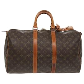 Louis Vuitton-LOUIS VUITTON Monogram Keepall 45 Boston Bag M41428 LV Auth 98734-Monogram