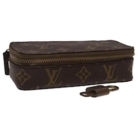 Louis Vuitton-LOUIS VUITTON Monogram Poche Monte Carlo Jewelry Box M47352 LV Auth 98562-Monogram
