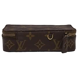 Louis Vuitton-LOUIS VUITTON Monogram Poche Monte Carlo Jewelry Box M47352 LV Auth 98562-Monogram