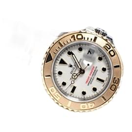 Rolex-ROLEX YACHT-MASTER 29 MM white 169623 D series 18KYG combination '05 Mens-Silvery