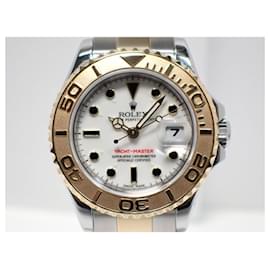 Rolex-ROLEX YACHT-MASTER 29 MM white 169623 D series 18KYG combination '05 Mens-Silvery
