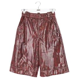 Ganni-Bermuda-Dark red