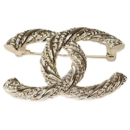 Chanel-CHANEL CC Jewelry in Gold Metal - 101910-Golden