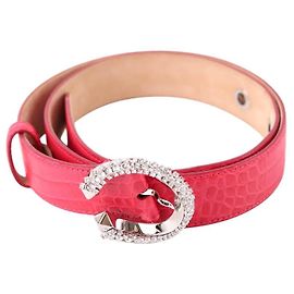 Jimmy Choo Cinto de couro Rosa