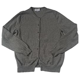 Eric Bompard Kaschmir Cardigan Grau Grau