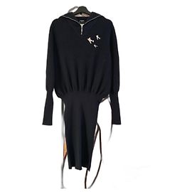 Robe Chanel Collection Airline Bleu Marine Coton Bleu Marine