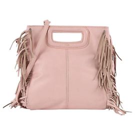 Maje Bolsa de ombro Sac M em couro Rosa