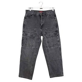 Supreme Jeans de algodão Cinza