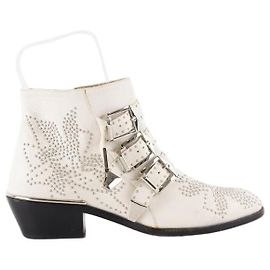 Chloé Botas de cuero Blanco