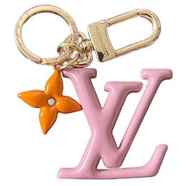 Chaveiro de bolsa Louis Vuitton Rosa em Aço Rosa