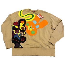 Kenzo Oversize Cotton Sweater Beige Beige