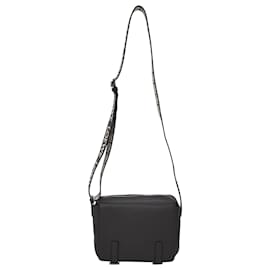 Loewe-Loewe XS Military Messenger Bag in Black Leather-Black