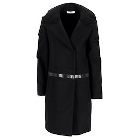 Prada-Fellkragen aus schwarzer Wolle Schwarz