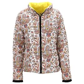 Etro Paisley-Print Down Puffer Jacket in Multicolor Polyester Multiple colors