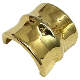 Hermès-Hermes Gold Scarf Ring-Golden