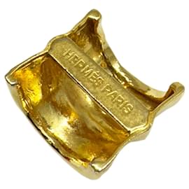 Hermès-Hermes Gold Scarf Ring-Golden