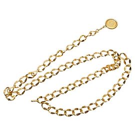 Cinturón de cadena dorada vintage Chanel Cambon Dorado