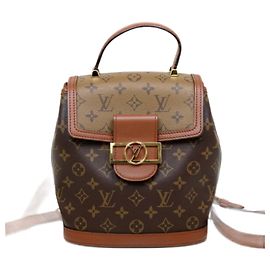 Mochila Dauphine M45142 de Louis Vuitton Castaño Beige Monograma