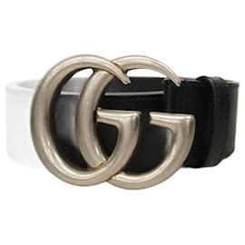 Gucci-Cinto de couro Gucci GG Marmont-Preto