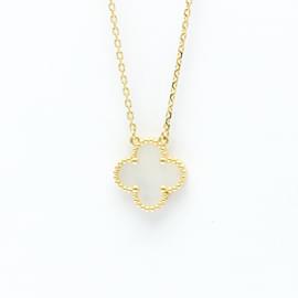 Van Cleef & Arpels-Van Cleef & Arpels Vintage Alhambra Pendant Necklace-Golden
