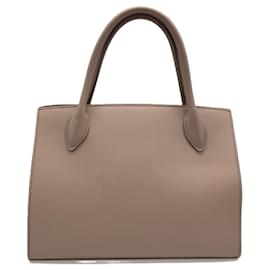 Prada-Prada Saffiano Leather Monochrome Handbag 1BA156-Beige