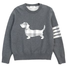 Thom Browne HECTOR Icon 4-Bar Pullover MKA303A Brown