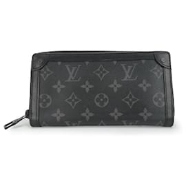 Louis Vuitton-Louis Vuitton Monogram Eclipse Zippy Wallet-Black