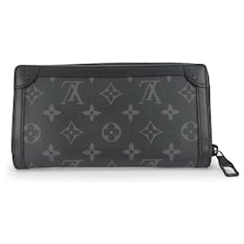Louis Vuitton-Louis Vuitton Monogram Eclipse Zippy Wallet-Black
