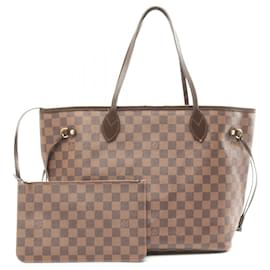 Louis Vuitton-Louis Vuitton Damier Neverfull MM Tote Bag N40599-Brown