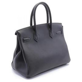 Hermès-Sac à main Hermès Birkin 30 Togo Noir-Noir