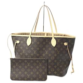 Louis Vuitton-Louis Vuitton Monogram Neverfull MM Tote M46975-Beige