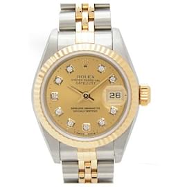 Rolex-Rolex Datejust 79173G Gold Dial Automatic Watch-Golden