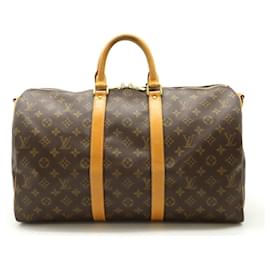 Louis Vuitton-Louis Vuitton Monogram Keepall Bandouliere 45 Bag-Brown