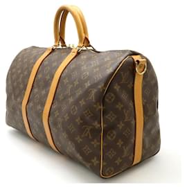 Louis Vuitton-Louis Vuitton Monogram Keepall Bandouliere 45 Bag-Brown