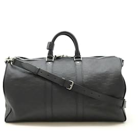 Louis Vuitton-Louis Vuitton Damier Infini Keepall Bandouliere 45 Bag N41145-Black