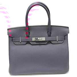 Hermès-Hermes Birkin 30 Togo Handbag Rose Purple-Purple