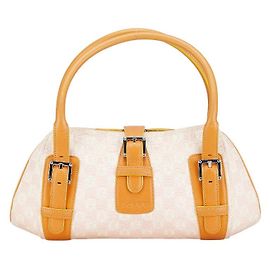 Loewe Anagram Senda Canvas Leather Handbag Pink