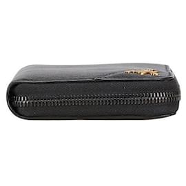 Prada-Prada Saffiano Leather Zip Wallet 2ML317-Black