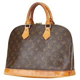 Louis Vuitton-Louis Vuitton Monogram Alma PM Handbag Brown-Brown