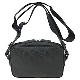 Gucci-Bolsa de ombro de borracha GG Gucci 771293-Preto