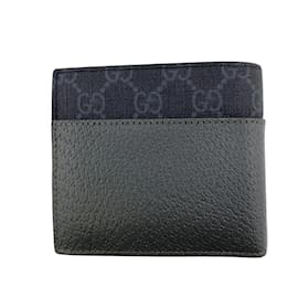 Gucci-Gucci GG Supreme Bi-fold Coin Wallet-Brown,Black