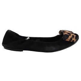 Louis Vuitton Wildleder-Ballerinas Schwarz