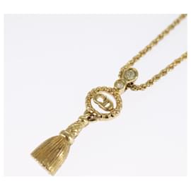 Christian Dior-Christian Dior Necklace metal Gold Tone Auth 99460-Other