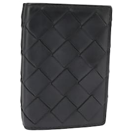 Autre Marque-BOTTEGA VENETA INTRECCIATO Wallet Leather Black Auth 99240-Black