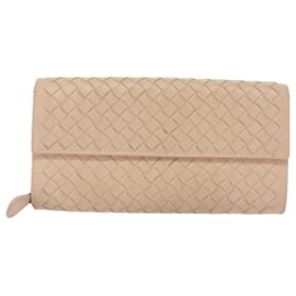 Autre Marque-BOTTEGA VENETA INTRECCIATO Long Wallet Leather Pink Auth 99379-Pink