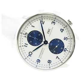 IWC-IWC Portugieser Chronograph white x blue IW371620 Genuine goods Mens-Silvery